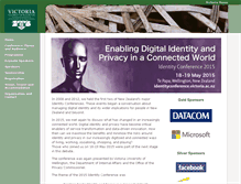 Tablet Screenshot of identityconference.victoria.ac.nz