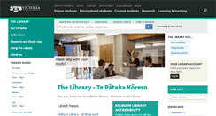 Desktop Screenshot of library.victoria.ac.nz