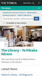 Mobile Screenshot of library.victoria.ac.nz